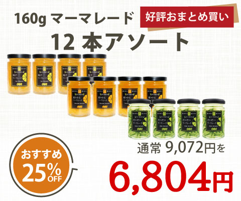 160gマーマレード12本アソート