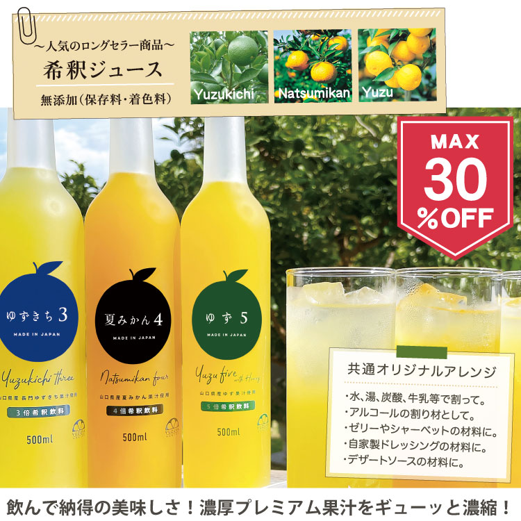 濃厚希釈ジュース