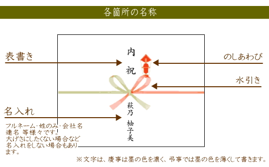 のし名称